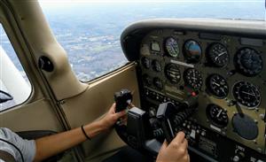 Student flying 